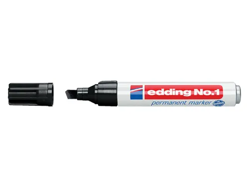 Viltstift edding 1 schuin 1-5mm zwart