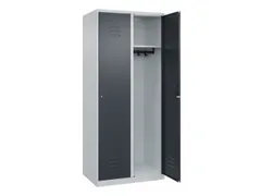 locker,HxBxD 1850x800x500mm,2vak,vak B 400mm,cil.-slot,staand op vloer