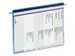 Dossiermap Durable Personeel 2555 A4 Blauw 5 vakken + hangrail