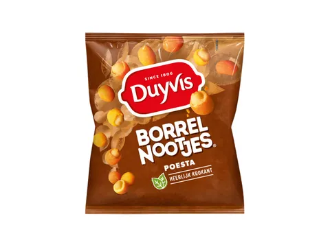 Borrelnootjes Duyvis poesta zak 275gr