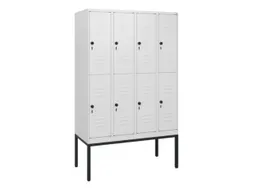 dubbeldekse locker,HxBxD 1950x1200x500mm,4x2vak.,vak B 300mm