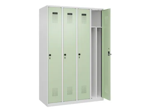 locker voor scheiding van kleding,HxBxD 1850x1200x500mm,4vak