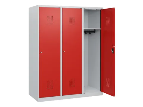 schoollocker,HxBxD 1530x1200x500mm,3vak,vak B 400mm,cil.-slot