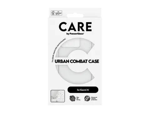 PanzerGlass CARE by Urban Combat Case Transparent Xiaomi 15, Hoe