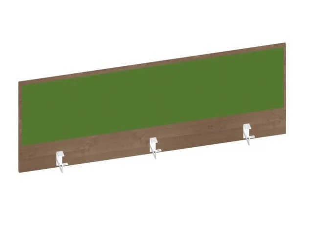 baliepaneel,v. bureau,aanbouw achter,B 1400mm,NT-cherry,BN7048-groen