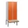 locker met bank,HxBxD 1950x800x815mm,2vak,vak B 400mm,draaigrendel