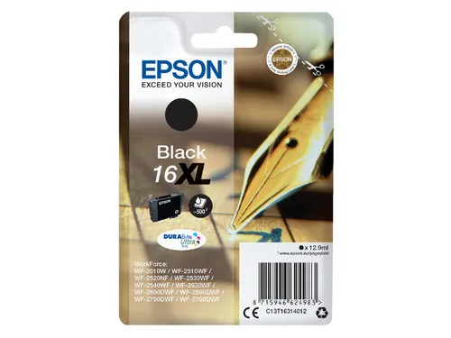 Inktcartridge Epson 16XL T1631 zwart HC C13T16314012