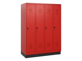 schoollocker,HxBxD 1630x1200x500mm,4vak,vak B 300mm,draaigrendel - 2