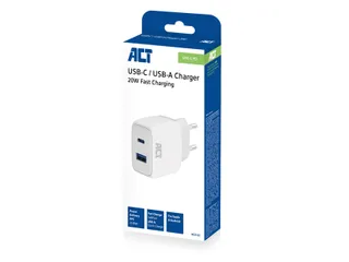 Oplader ACT 20w 2-poorts usb a+c wit - 7