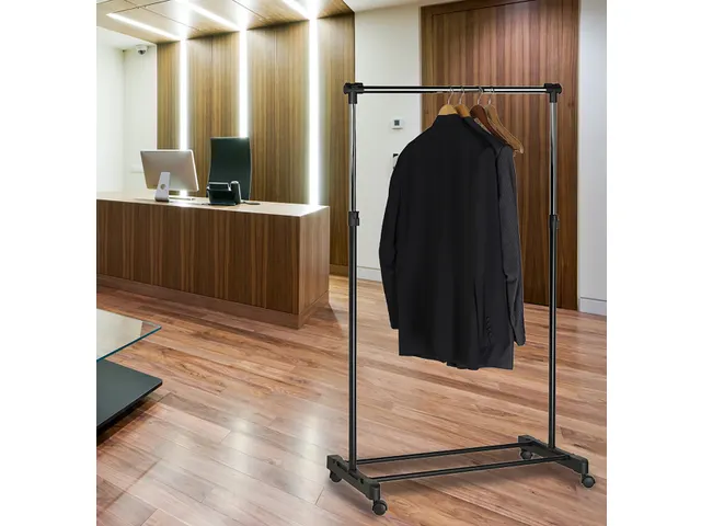 Unilux Extend Kledingrek Verrijdbaar Chrome/zwart