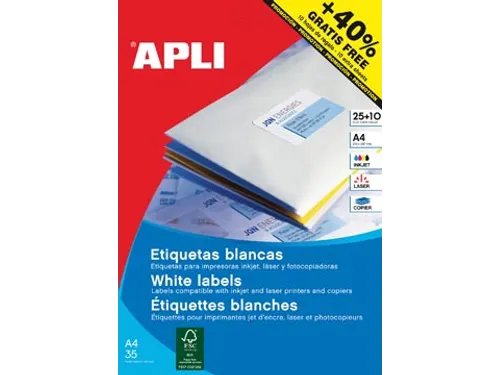 Apli Etiketten 70x37 Rechte Hoeken