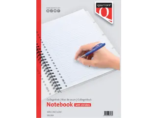 Collegeblok Quantore A4 lijn 23-gaats 4 tabs 100vel 70gr - 3