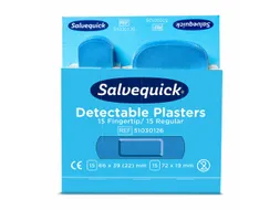 Salvequick Blauw Detectable Pleisters Vingertop/Normaal