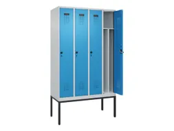 locker voor scheiding van kleding,HxBxD 2120x1200x500mm,4vak