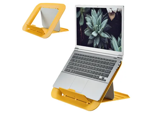 Laptopstandaard Leitz Ergo Cosy verstelbaar recyled geel