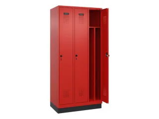 locker voor scheiding van kleding,HxBxD 1950x900x500mm,3vak - 1
