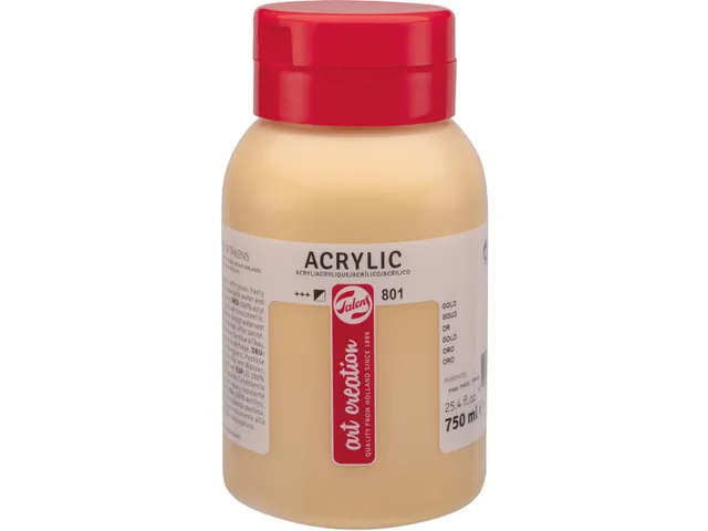 Art Creation acrylverf flacon van 750 ml, goud