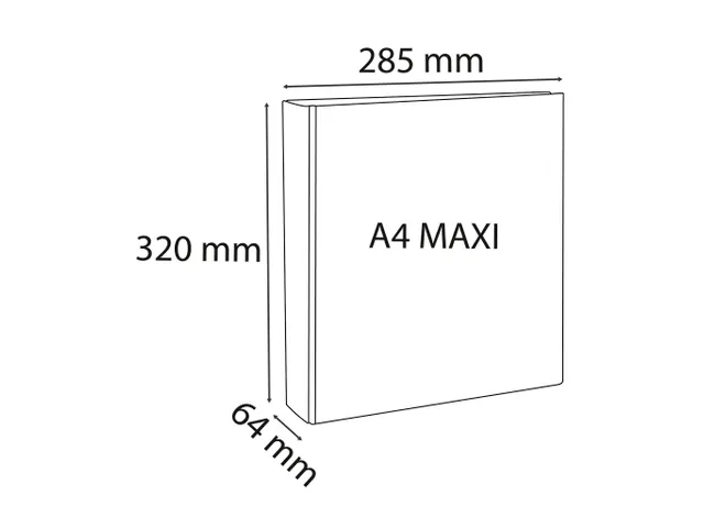 Ringmap PP personaliseerbaar Kreacover 4 D-ringen 40mm A4 maxi Zwart