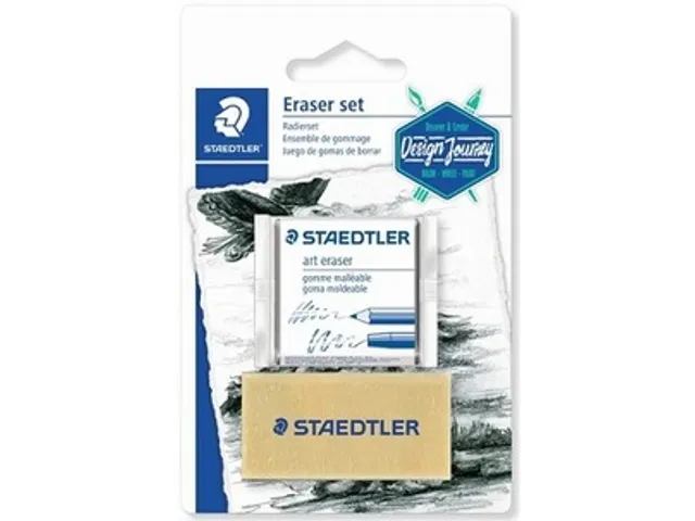 Set Met 2 Gommen, Op Blister