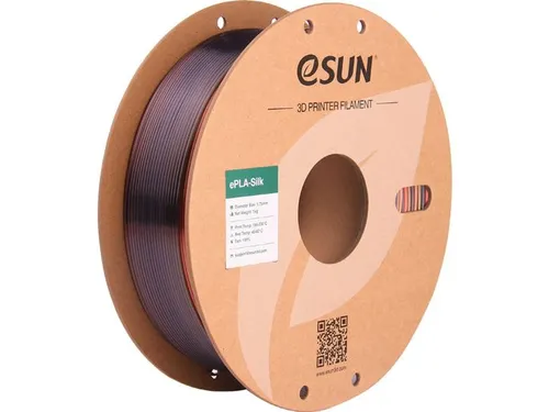eSUN 3D printer Filament ePLA-Silk 1,75mm Rainbow Morning Glow 1kg