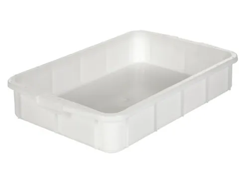 Stapelbak PE Hxlxb 120x670x445mm Inhoud 28L Naturel Wit
