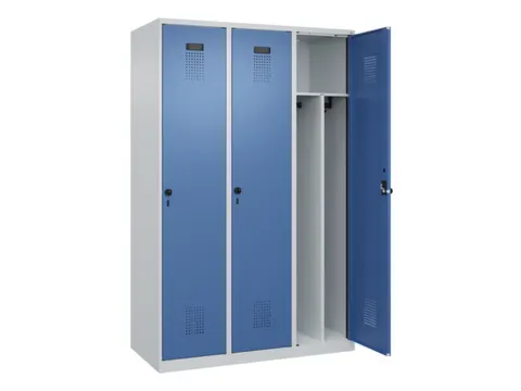 locker voor scheiding van kleding,HxBxD 1850x1200x500mm,3vak