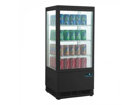 CaterCool Opzetkoelvitrine zwart 68 liter