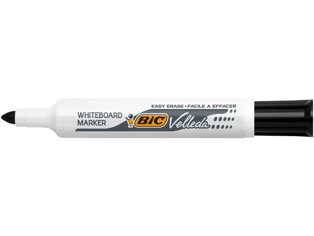 Viltstift Bic Velleda 1711 whiteboard rond large zwart