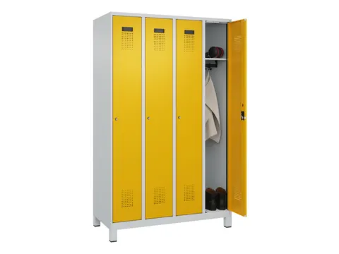 locker,HxBxD 1950x1200x500mm,4vak,vak B 300mm,cil.-slot,voeten
