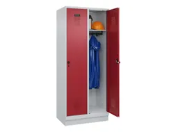 locker,HxBxD 1950x800x500mm,2vak,vak B 400mm,draaigrendel,sokkel