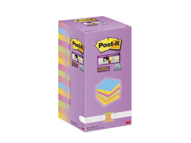Memoblok 3M Post-it 654 76x76mm color notes