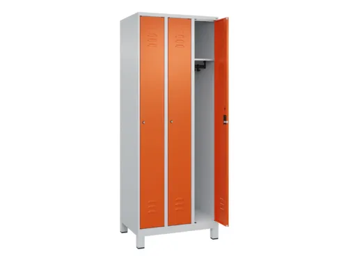 locker,HxBxD 1950x750x500mm,3vak,vak B 250mm,cil.-slot,voeten