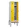locker met bank,HxBxD 2120x600x815mm,2vak,vak B 300mm,draaigrendel
