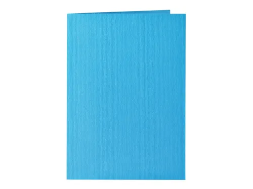 Correspondentiekaart Papicolor dubbel 105x148mm hemelsblauw pak 6 st