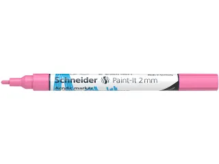 Acrylmarker Schneider Paint-It 310 2mm pastel roze - 5