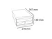 Ladenbox Small Box 3 Laden Glossy Zwart Glossy