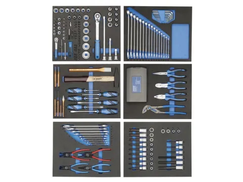 TS-190 Gereedschapsassortiment in modules voor controlegereedschap