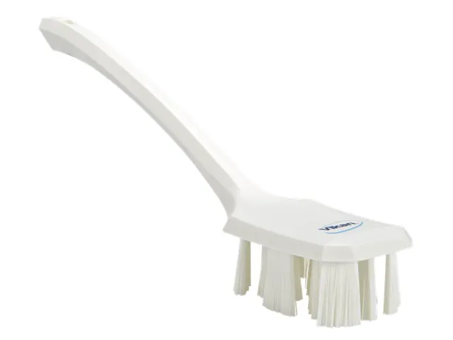 UST 4196-5 afwasborstel harde vezels, wit, lange steel, 70x395mm