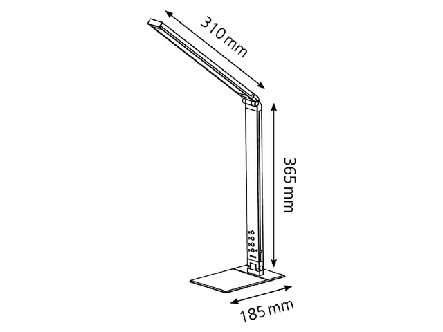 Bureaulamp Hansa ledlamp Magic plus zwart