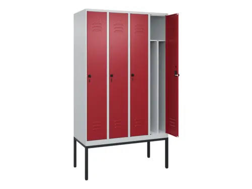 locker voor scheiding van kleding,HxBxD 2120x1200x500mm,4vak