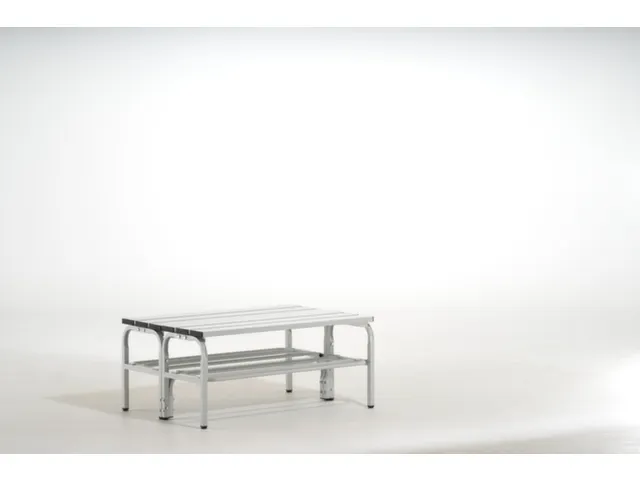 banc double HxLxP 450x1015x700mm barres alu