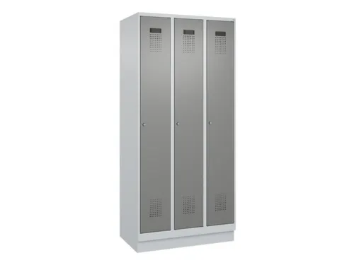 locker,HxBxD 1950x900x500mm,3vak,vak B 300mm,cil.-slot,sokkel