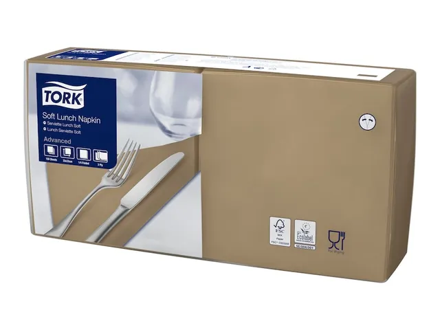 Tork 470000 Soft Lunchservet Advanced Biscuit 33x33cm