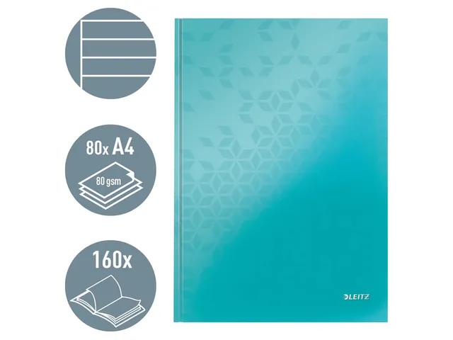 Cahier Leitz WOW A4 ligné menthe