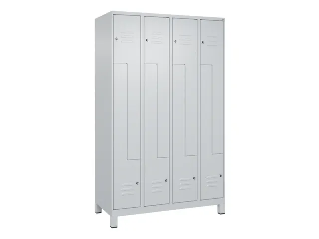 armoire vestiaire Z HxlxP 1950x1200x500mm larg. compart. 150/300mm