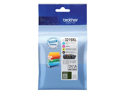 Inktcartridge Brother LC-3219XL zwart + 3 kleuren HC