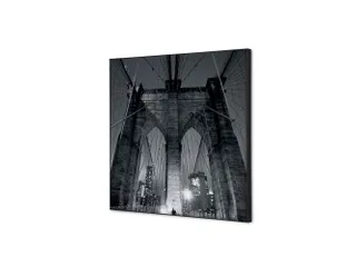 Wanddecoratie Textiel Set 40x40cm New York Manhattan Bridge - 1