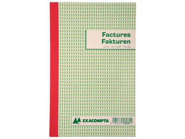 Exacompta Facturen 21x13,5 Cm Tweetalig Tripli (3 X 50 Vel)