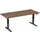 Elektrisch ihv bureau,HxBxD 630-1280x1800x800mm,blad notenboom