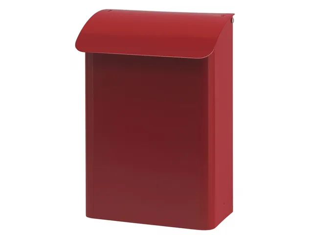 Wandbrievenbus 29cm Rood Staal